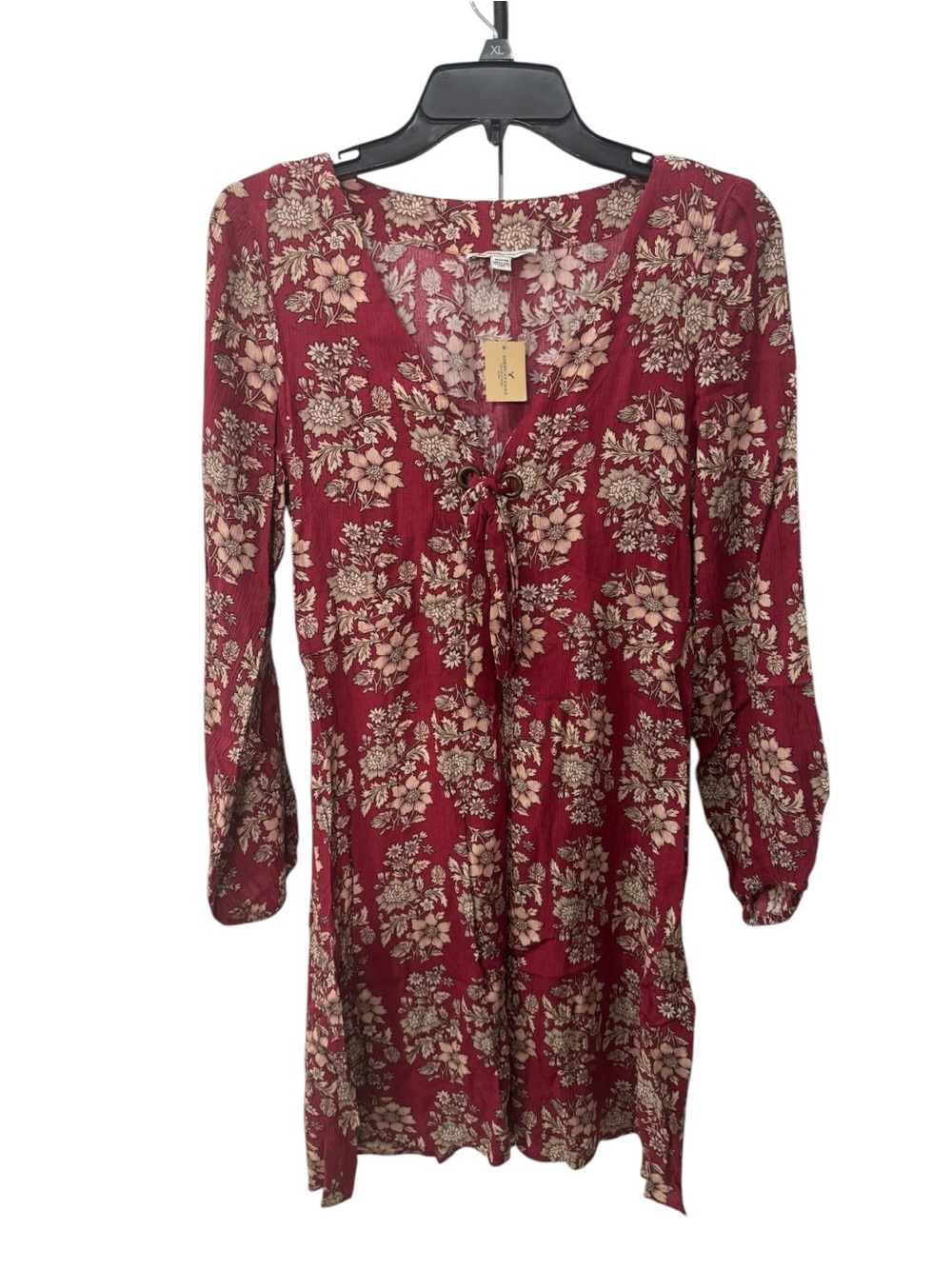 American Eagle Outfitters NWT floral tie-front mini dress size M